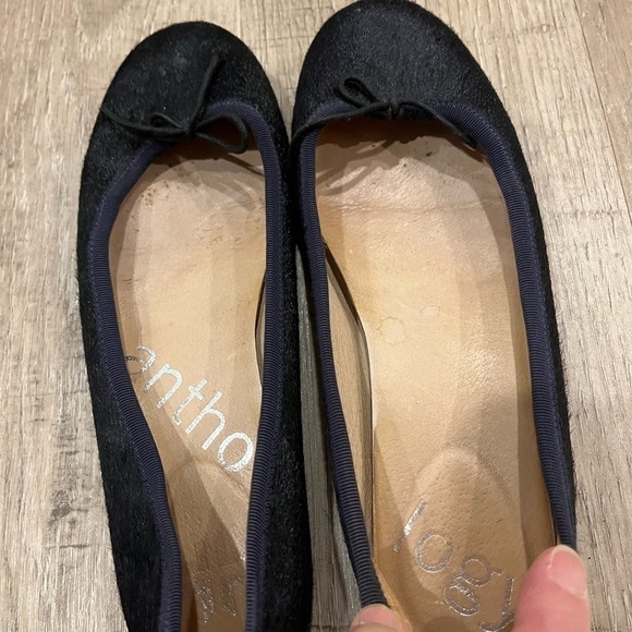 Anthology Everyday Antho Pony Ballet Flats 7 Navy #8857 Handmade - Picture 8 of 12